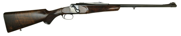 EXCELLENT CUSTOM FRASER FALLING BLOCK ACTION RIFLE BUILT BY STEVE EARLE IN .30 PURDEY FLANGED
