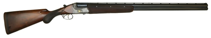 RARE BEST QUALITY F.W. HEYM GOLD INLAID 12 BORE PIGEON GUN.