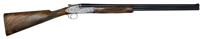 SPECTACULAR ARMI DESENZANI 20 BORE OVER UNDER SHOTGUN WITH CASE.