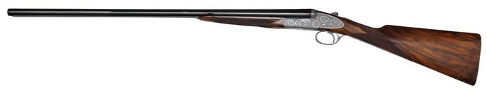 SPECTACULAR F.LLI BERTUZZI VENERE MODEL ROUND BODY 20 BORE SIDELOCK WITH CASE.