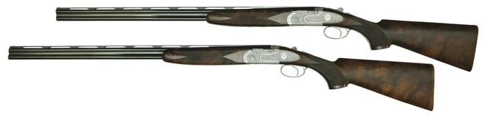 SPECTACULAR P. BERETTA GIUBILEO .410 BORE PAIR WITH CASE.