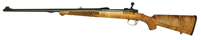 GORGEOUS CUSTOM RIFLE BY D.E. OLSEN "MONTANA MOUNTAIN RIFLE" IN 7X57 CALIBER.