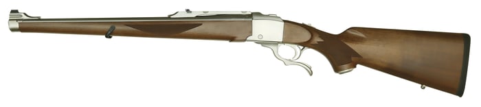 AS NEW RUGER NO. 1 RIFLE IN. 257 ROBERTS CALIBER WITH ORIGINAL BOX.
