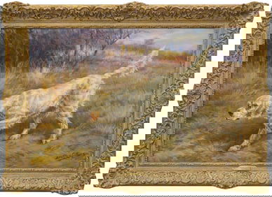 Edmund Osthaus (1858-1928), impressive oil on canvas.