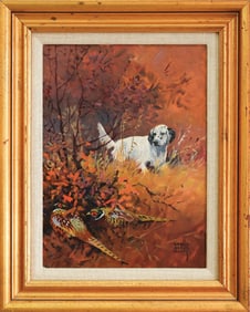 Lynn Bogue Hunt (1878-1960), oil on board.