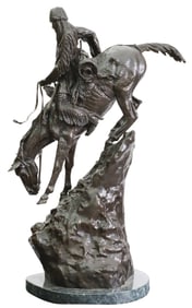 Frederick Sackrider Remington (1861 - 1909), bronze.