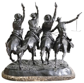 Frederick Sackrider Remington (1861 - 1909), bronze.