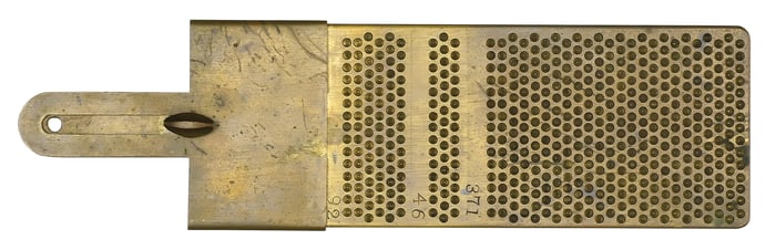 BRASS SHOT PELLET COUNTER.