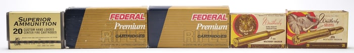 MIXED LOT OF HARDER TO FIND RIFLE AMMO.
