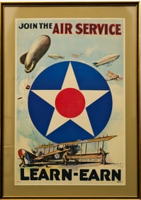 Vintage Air Service Poster.