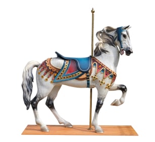 Large carousel horse.