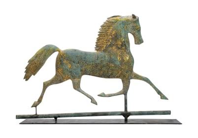 Horse weathervane by the Harris Factory,  last quarter 19th century.