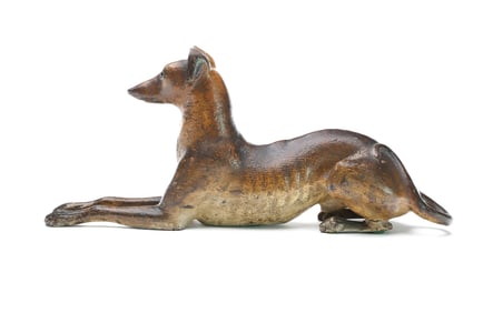 Very rare whippet iron doorstop.