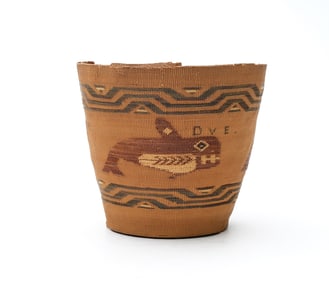Northwest Coast woven basket.