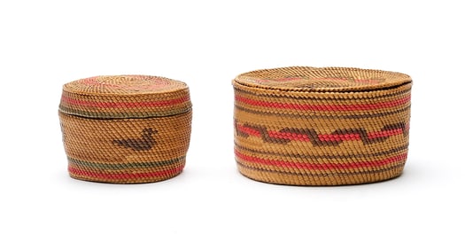 Two baskets.