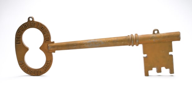 Locksmith trade sign.