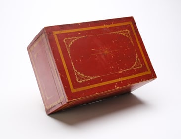 Painted lift top box.