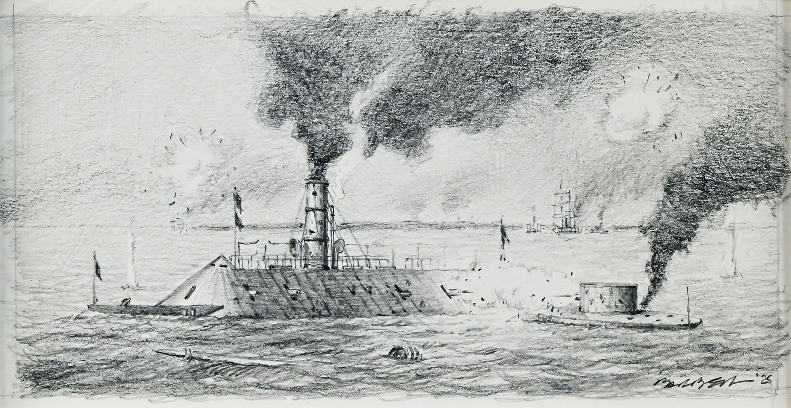 John Morton Barber, pencil sketch. (1 of 1)