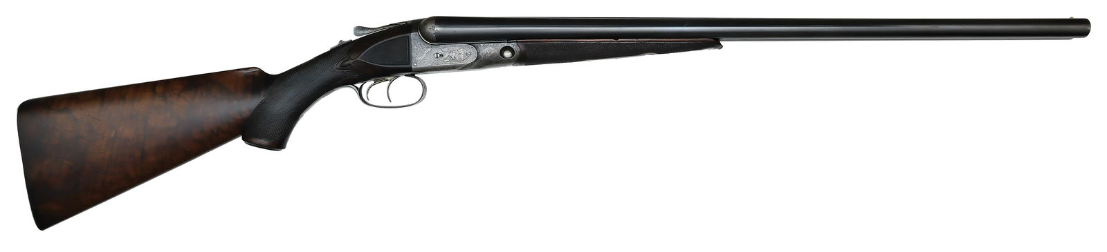 FABULOUSLY ENGRAVED PARKER AH GRADE 12 BORE WORLD'S FAIR DISPLAYED SHOTGUN. (1 of 10)