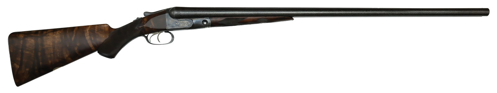 GORGEOUS HIGH ORIGINAL CONDITION PARKER BROS. BERNARD BARRELED CH GRADE 12 BORE SHOTGUN. (1 of 7)