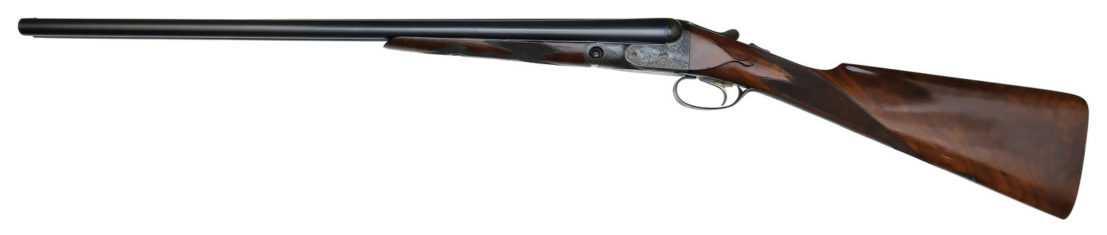 EXCEPTIONALLY FINE AND INVESTMENT GRADE PARKER DHE GRADE 16 BORE SHOTGUN WITH HANG TAGS. (1 of 11)