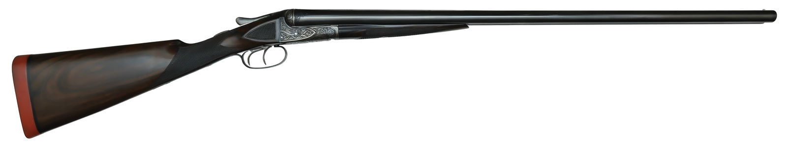 RARE EARLY PRODUCTION A.H. FOX BE GRADE 16 GAUGE.: SN. 300473. Cal. 16ga. Built with 28" Krupp fluid steel brls that have matted concave top rib with white front bead. Tops of brls with usual early production maker's stamps and breech ends with small