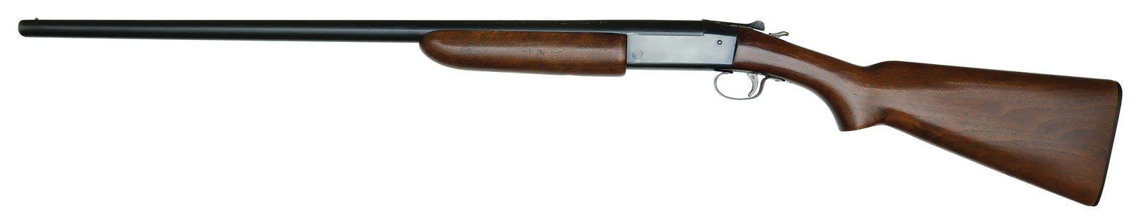 HIGH ORIGINAL CONDITION WINCHESTER MODEL 37 16 GAUGE.: SN. NVSN. Cal. 16ga. Built with 28" Steelbilt brl that has steel front bead. Walnut forend. Blued receiver. Flat knob pistol grip walnut buttstock which terminates with its original Winchester br