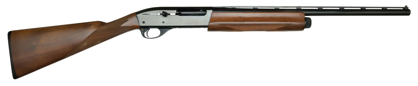 REMINGTON MODEL 1100 LT-20 SPECIAL 20 BORE SHOTGUN.: SN. N874341K. Cal. 20ga. Built with 21" ventilated rib brl. Walnut forend checkered in point and diamond pattern with finger grooves on sides. Blued action. Straight grip walnut buttstock is point pat