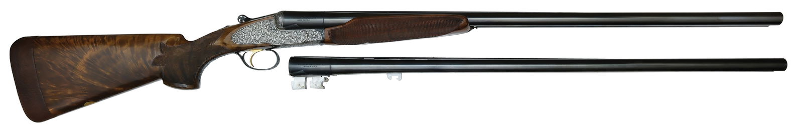 EXTREMELY RARE BERETTA SO7 TWO BARREL SET PIGEON GUN WITH CASE. (1 of 12)