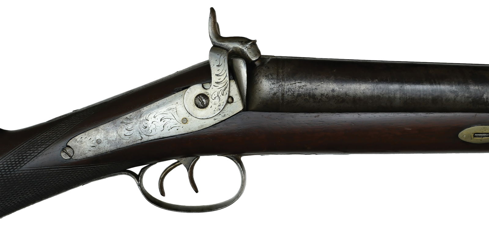 IMPRESSIVE FOUR BORE DOUBLE BARREL MUZZLELOADER. - 3