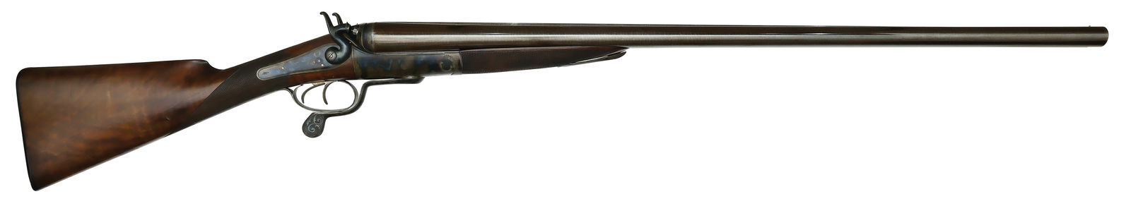 STUNNING 8 BORE DOUBLE HAMMER SHOTGUN BY E. WHISTLER OF LONDON. (1 of 8)