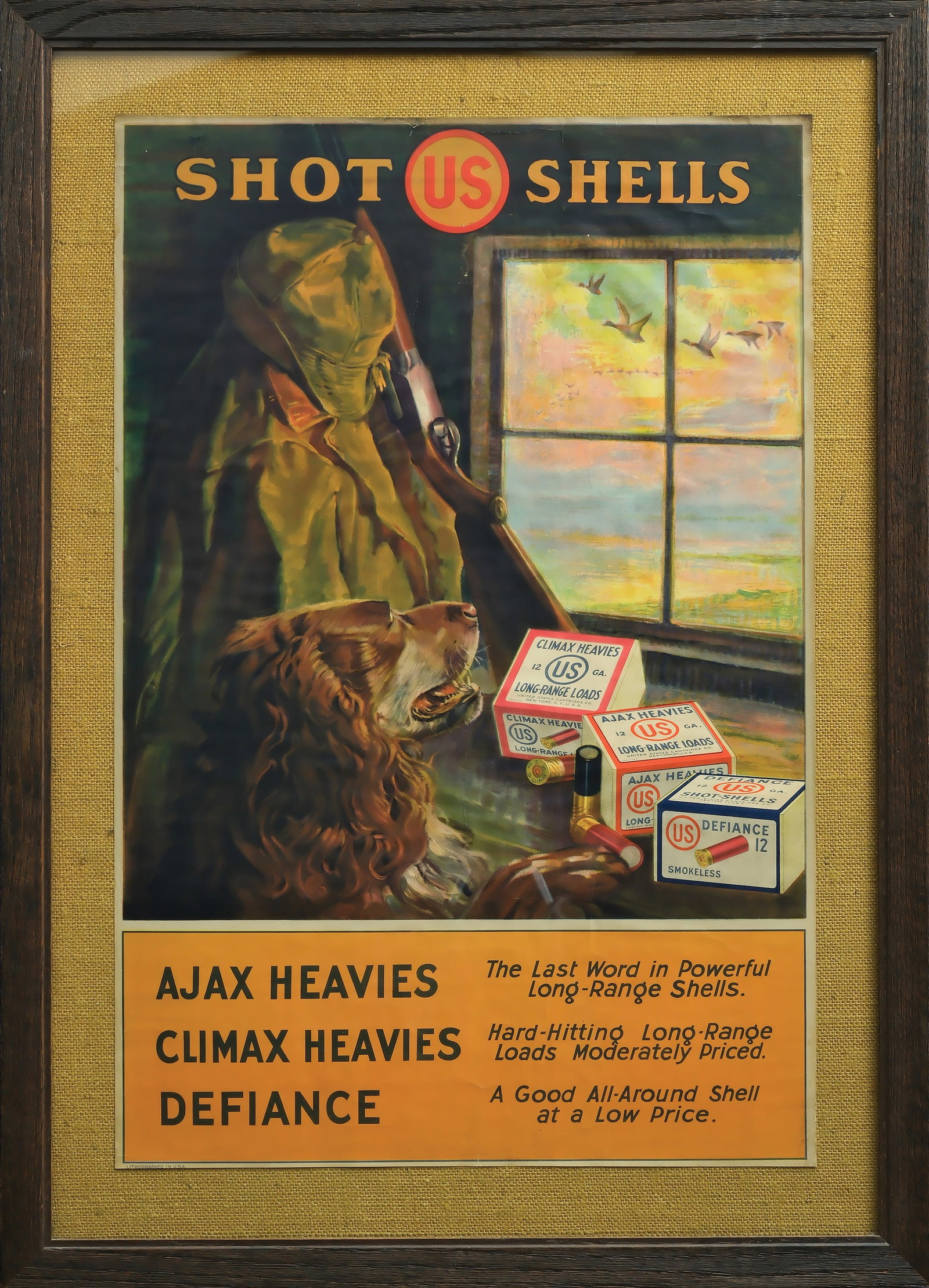 US Shot Shell vintage advertising poster. (1 of 1)