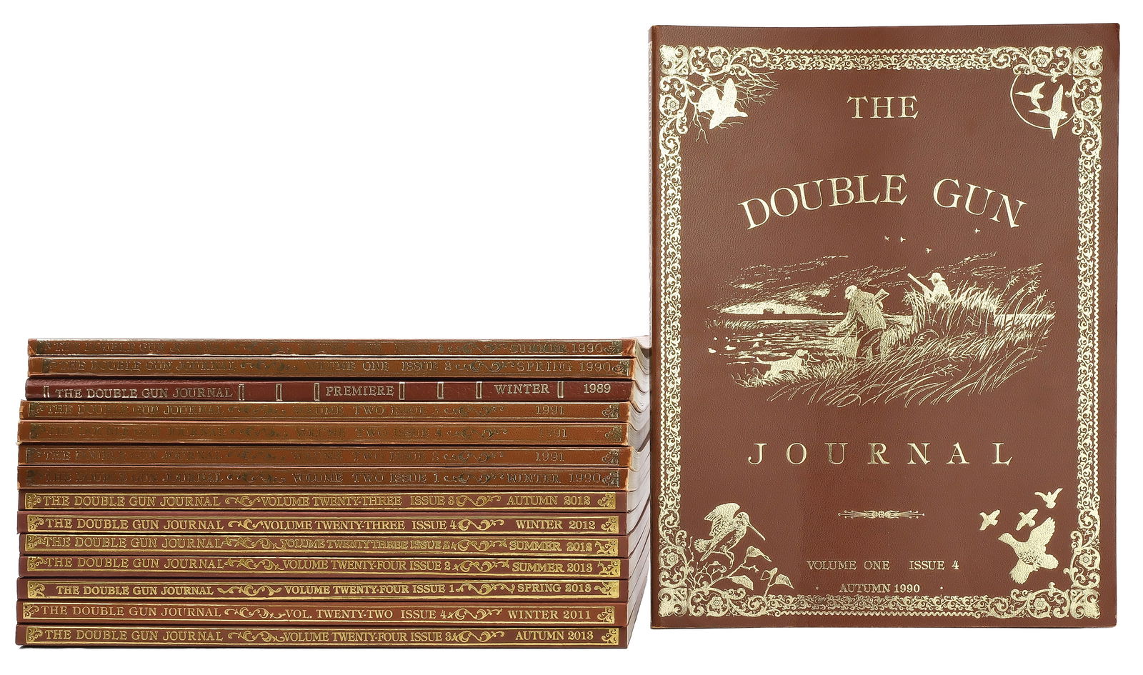 SELECTION OF DOUBLE GUN JOURNALS. (1 of 2)
