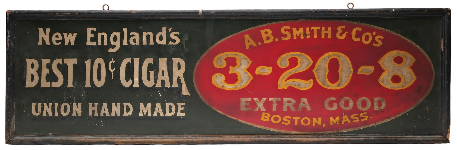 Early tobacco trade sign, Boston, Massachusetts, circa 1900. (1 of 2)