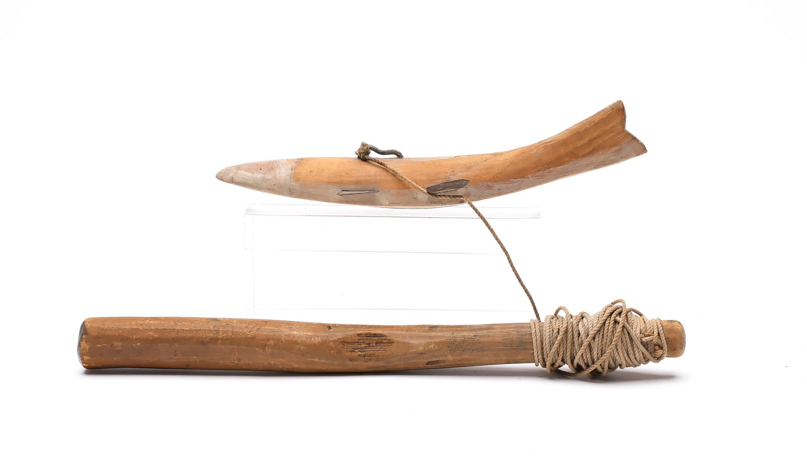 Native American fish decoy. - 2