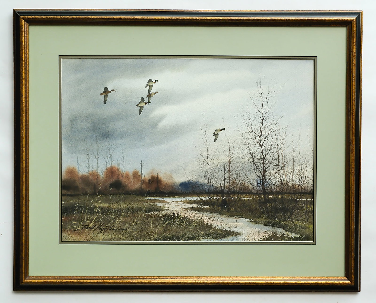 David Hagerbaumer (1921-2014), watercolor on paper. (1 of 1)