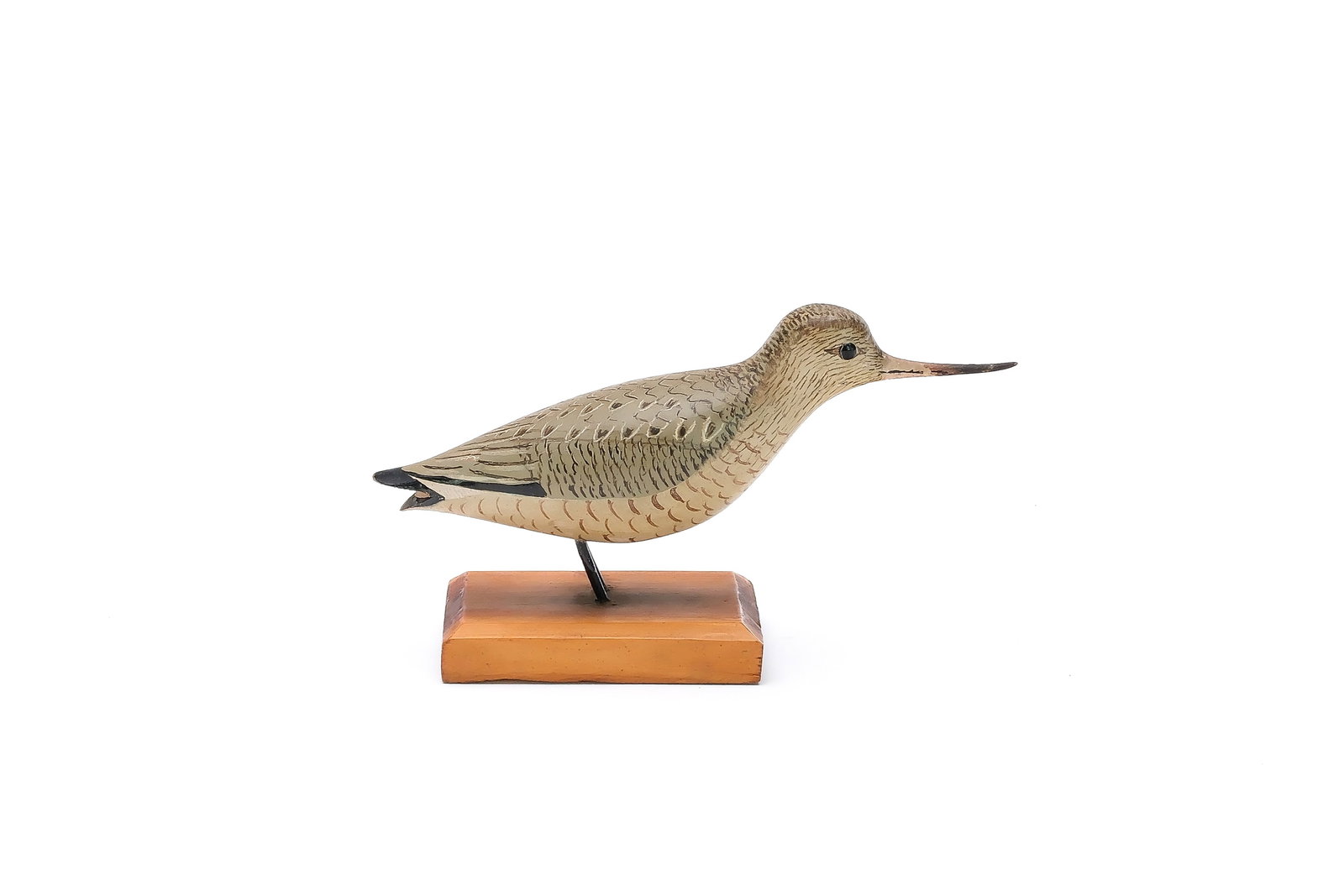 George Boyd (1873-1941), Seabrook, New Hampshire.: Miniature godwit. Measures 4.75" long. Provenance: Dan Graf collection.