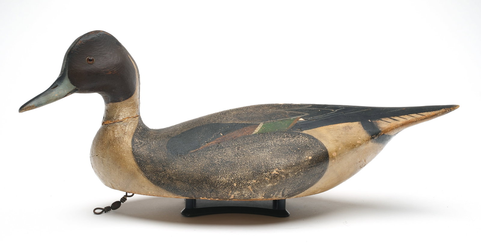 Ward Brothers, Crisfield, Maryland.: 1936 style pintail. Slightly turned head and thick stipple paint. SIgned and dated 1936. Measures 19" long.