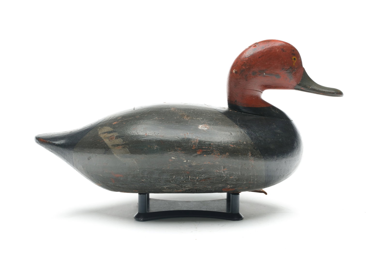 John "Daddy" Holly (1819-1892), Havre de Grace, Maryland.: Excellent redhead. Branded "T. Dows" twice in underside. Also branded "D.G. Elliott". Inlaid lead weight. Measures 13.5" long. Provenance: Dr. Lloyd Griffith collection. Private Maryland collecti