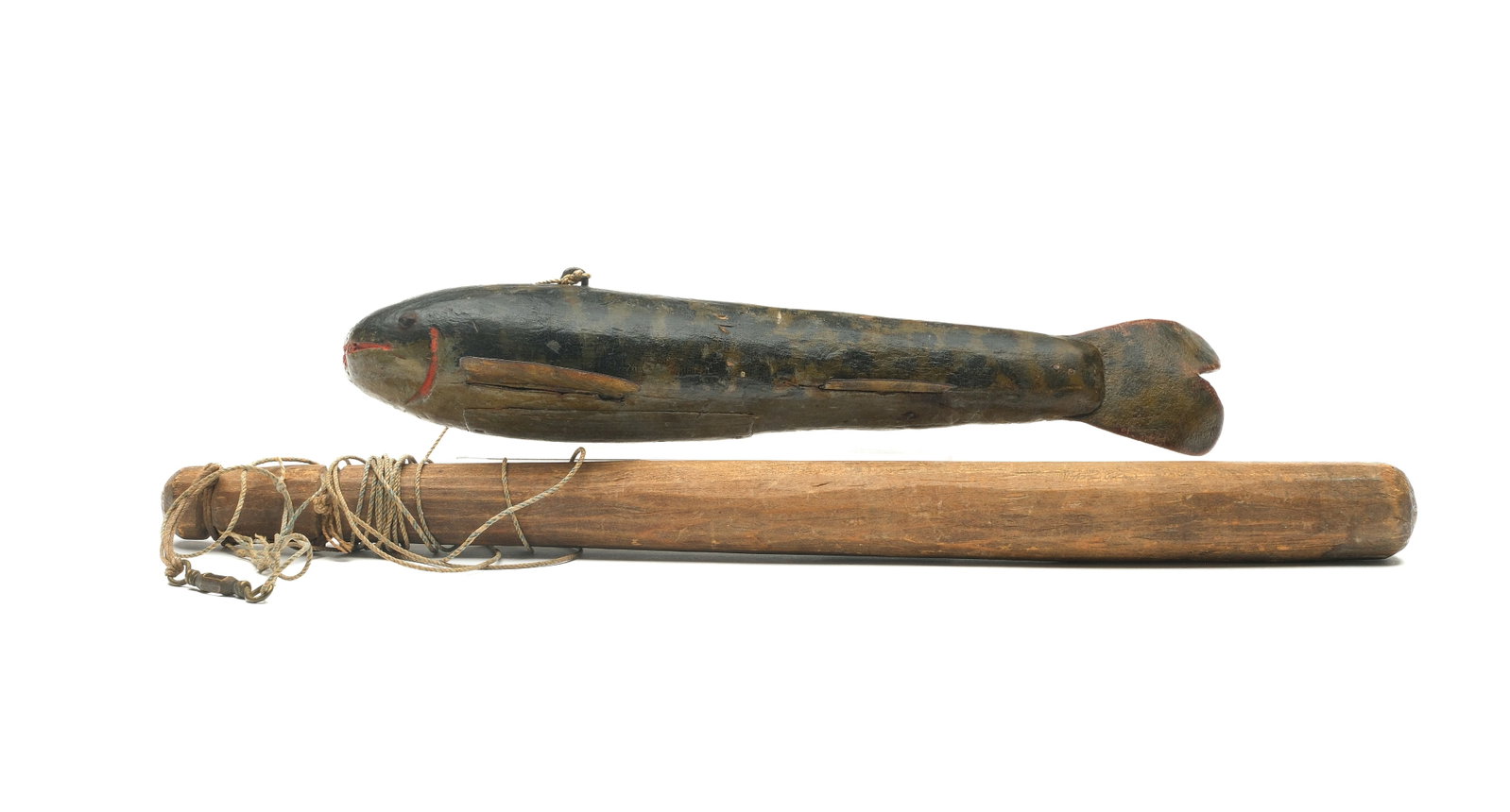 Fish decoy, Lake Chautauqua, New York, circa 1900. (1 of 3)