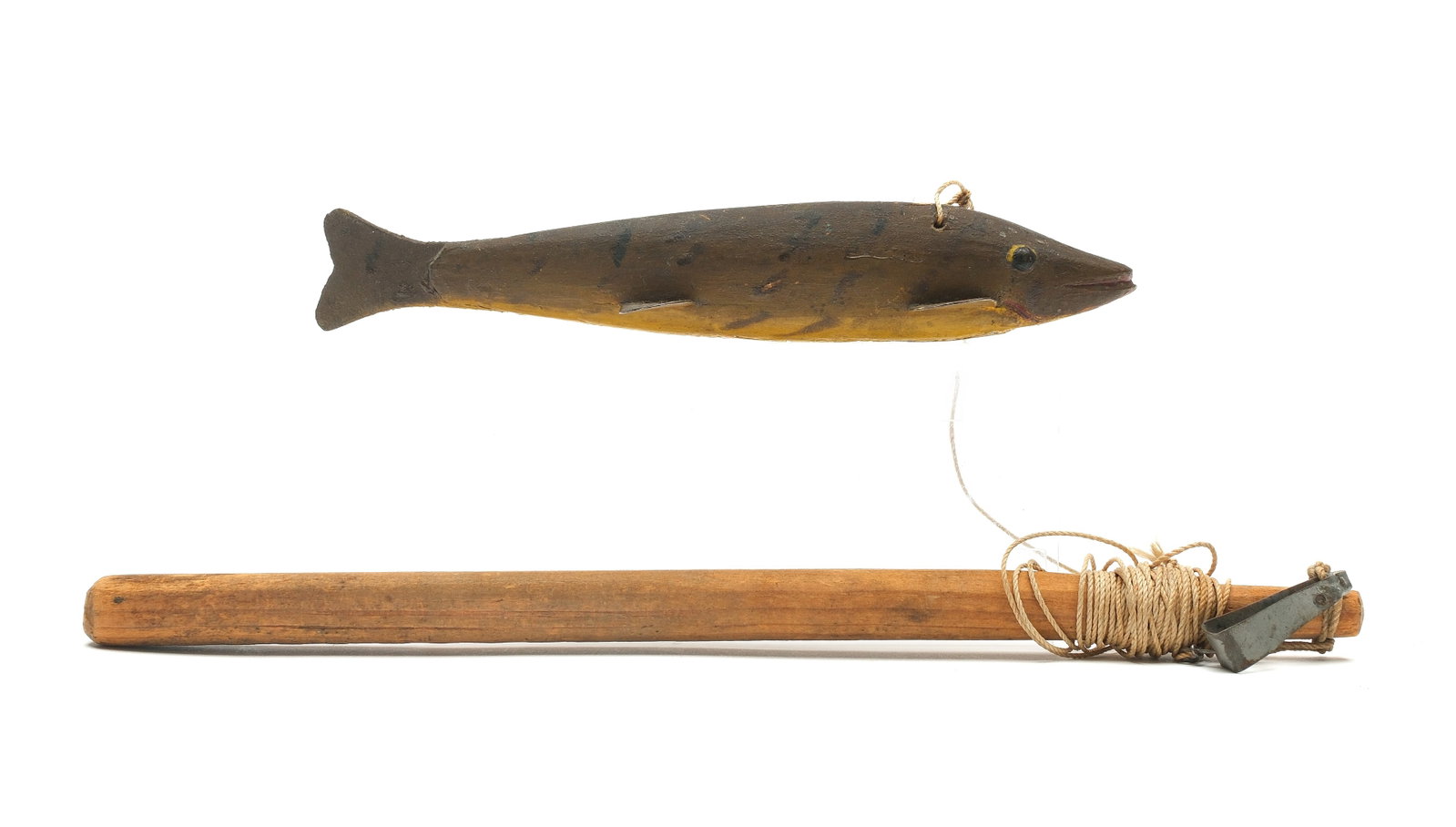 Fish decoy, Lake Chautauqua, New York, circa 1900. (1 of 3)