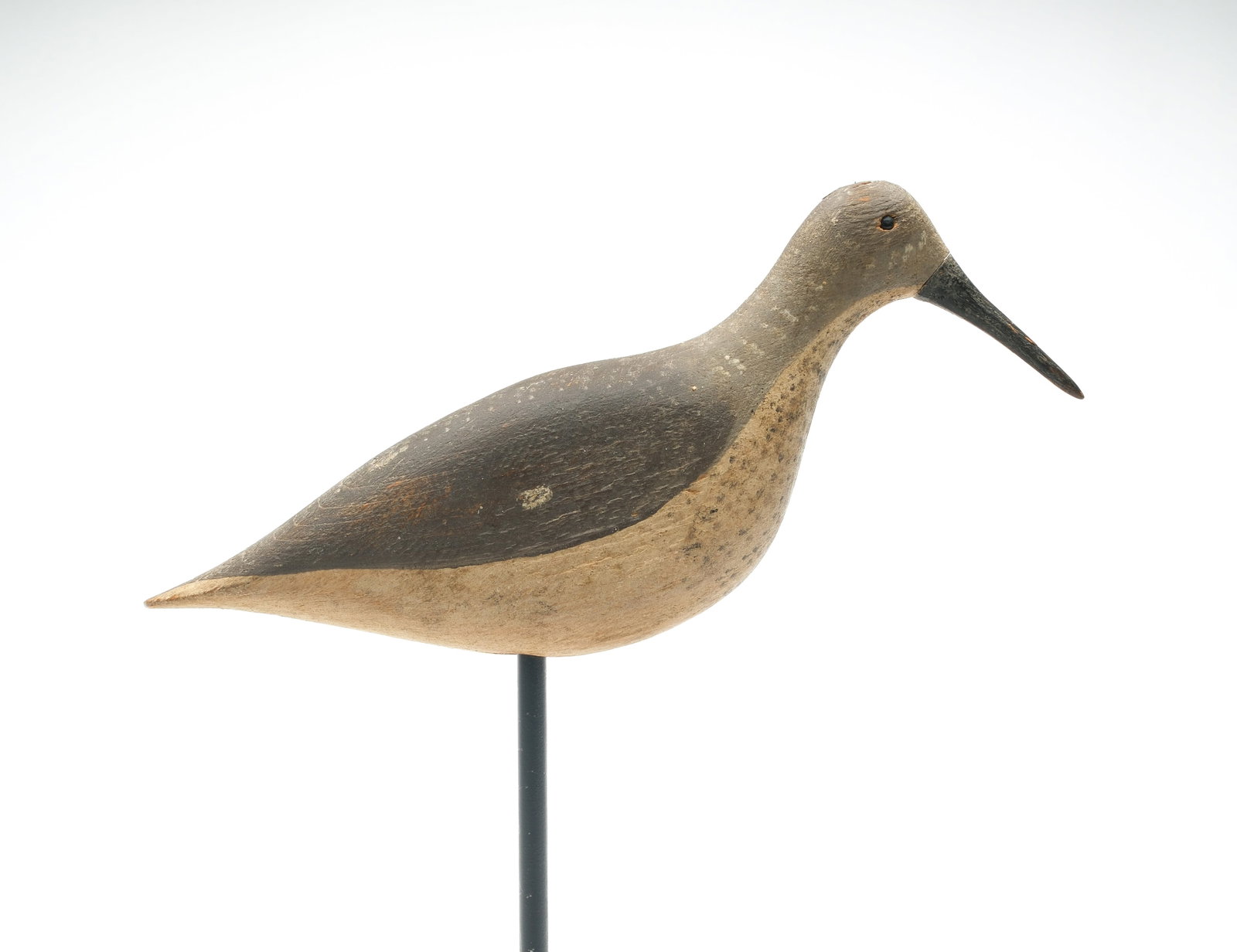 Levi Rhodes Truex (1860-1934), Atlantic City, New Jersey.: Yellowlegs. Tiny bead eyes. Measures 10.25" long.