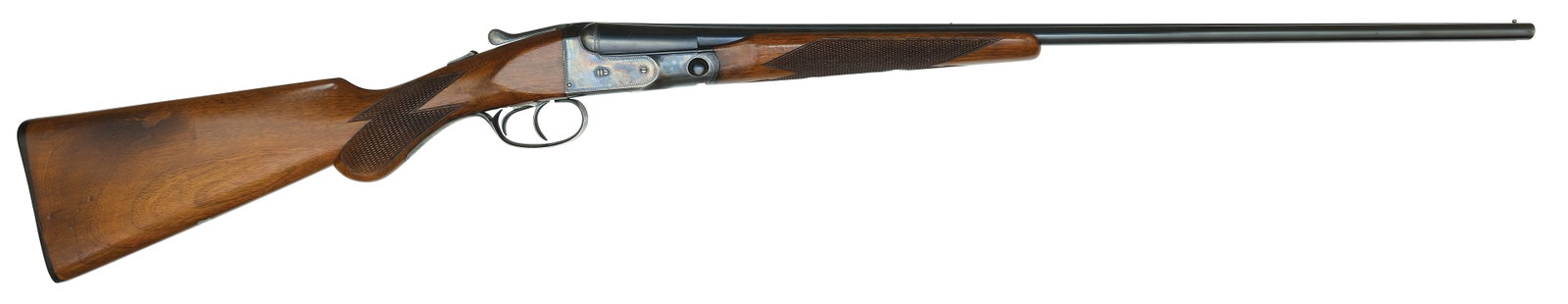 RARE TRANSITION ERA HIGH ORIGINAL CONDITION PARKER VH GRADE .410 BORE.: SN. 236283. Cal. .410ga. Built on a 000 frame with 26" Vulcan steel brls that have matted concave top rib with white mid and steel front bead. Brl flats with unstruck weight of 2lbs. 9oz. an