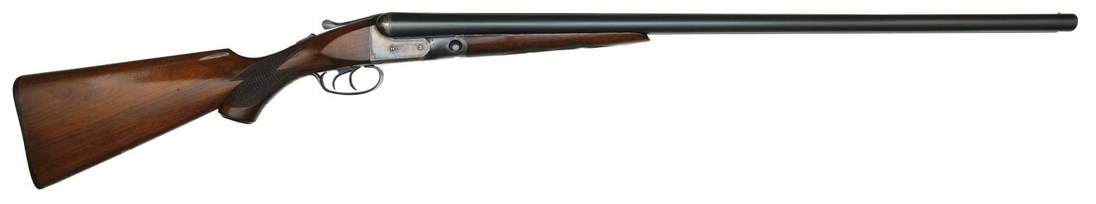 FINE ORIGINAL CONDITION PARKER VHE 12 BORE SHOTGUN. (1 of 3)