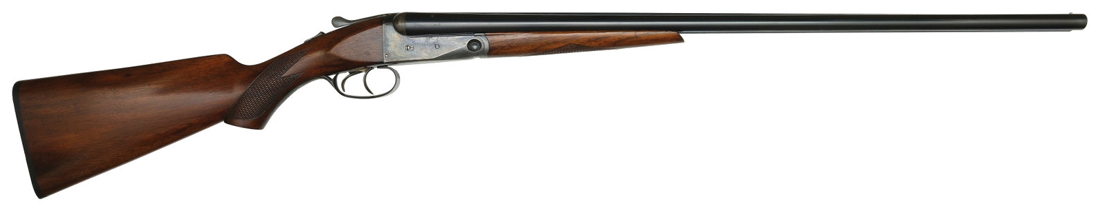 VERY NICE ORIGINAL CONDITION PARKER 20 BORE TROJAN GRADE SHOTGUN.: SN. 234863. Cal. 20ga. Built on a 0 frame with 28" Trojan steel brls that have matted concave top rib with brass front bead. Brl flats with unstruck weight of 3lbs. 3oz. Splinter forend is diamond che