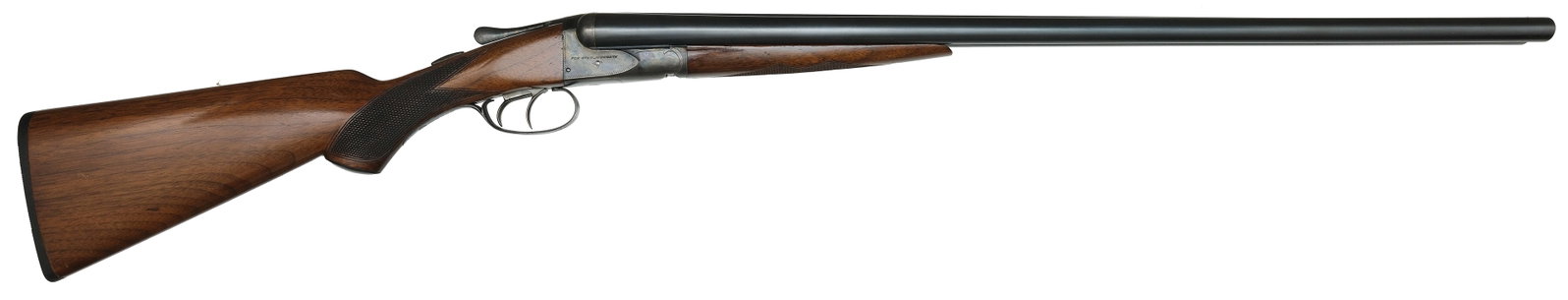 FINE 16 BORE A.H. FOX STERLINGWORTH SHOTGUN.: SN. 368893. Cal. 16ga. Built with 28" Sterlingworth fluid compressed steel brls that have matted concave top rib with steel front bead. Left tube with Utica address. Walnut splinter forend is diamond 