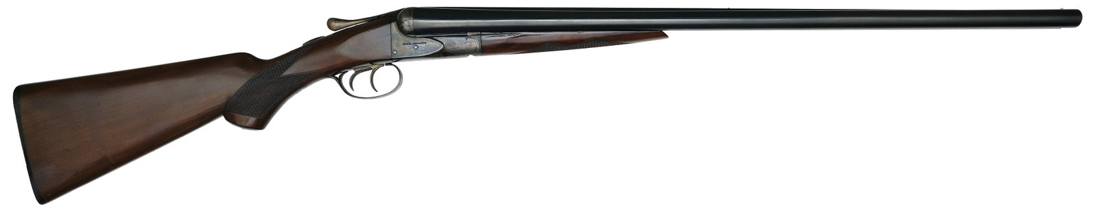 EXCELLENT ORIGINAL A.H. FOX STERLINGWORTH 12 BORE SHOTGUN.: SN. 120902. Cal. 12ga. Built with No. 3 weight 28" brls that have matted concave top rib with twin white beads. Tops of brls with usual maker's stamps. Walnut splinter forend is diamond pattern checke