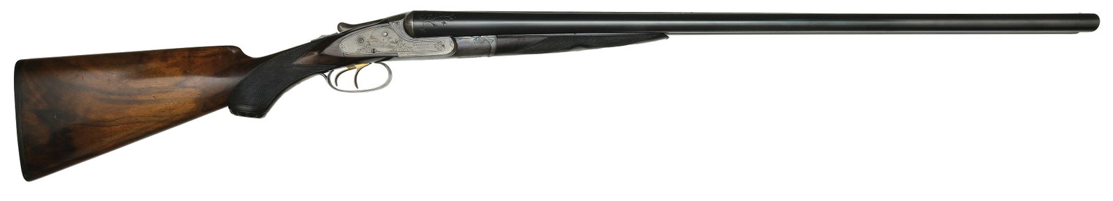 INTERESTING LEFEVER EE GRADE 12 BORE SHOTGUN. (1 of 4)
