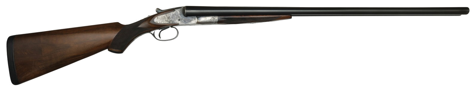 UNUSUAL SPECIAL ORDER L.C. SMITH SPECIALTY GRADE 12 BORE SHOTGUN.: SN. RE78594. Cal. 12ga. Built with 30" steel brls that have twin white beads and usual maker's stamps on top. Tops of brls are marked “L.C. SMITH SPECIALTY GRADE” and “HUNT