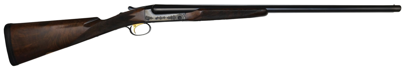 EXCEPTIONALLY RARE AND EXTENSIVELY DOCUMENTED WINCHESTER MODEL 21-1 TRUE PAIR OF 12 BORE SHOTGUNS (1 of 17)